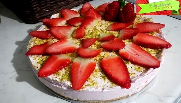 Cheesecake Allo Yogurt E Fragole Con Bimby Senza Colla Di Pesce Il Ricettario Di Cris