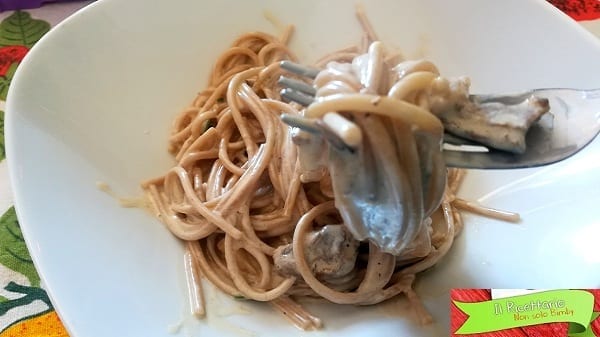 Pasta panna e funghi porcini