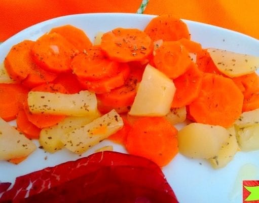 Patate e carote al vapore con Bimby