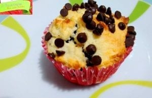 Muffin al cocco e cioccolato senza glutine e lievito