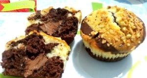 Muffin bicolore allo yogurt, con ripieno di nutella: con e senza Bimby Muffin bicolore allo yogurt