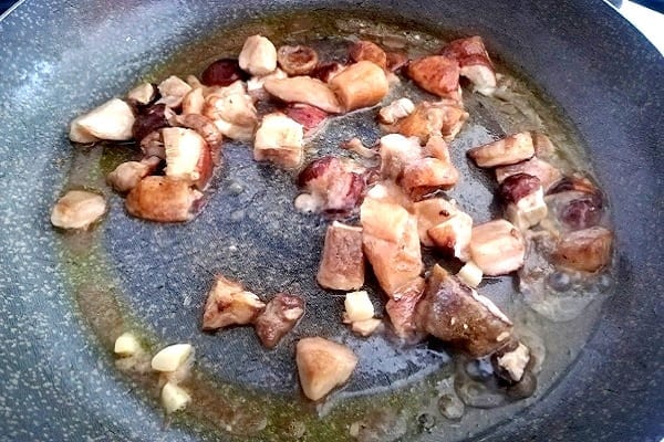 Bocconcini di pollo in salsa di funghi porcini 1