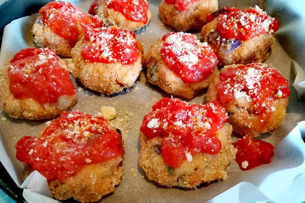 Polpette di melanzane alla parmigiana 4