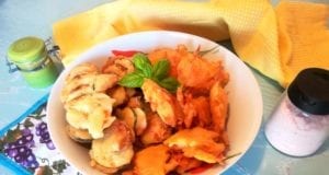 Nuvole di verdure in pastella light, senza uova Nuvole di verdure in pastella