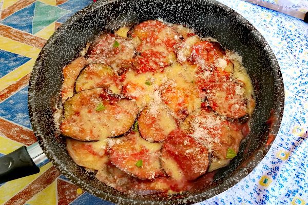 Come fare la parmigiana di melanzane in padella 2