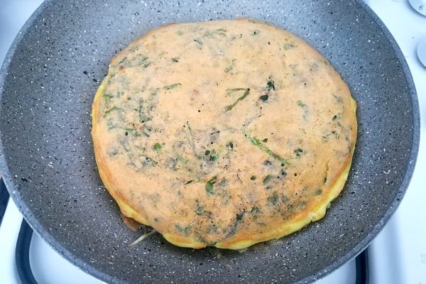 Frittata con gli spinaci, non fritta 3