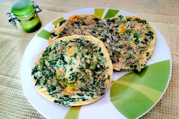 Frittata con gli spinaci, non fritta 4