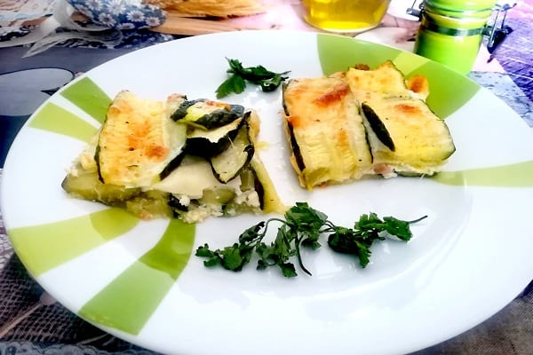 Parmigiana bianca di zucchine 4