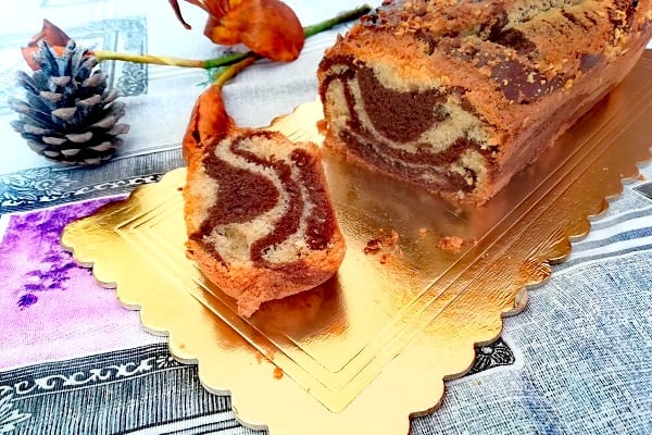 Plumcake zebrato senza glutine 5