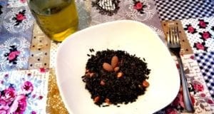Riso venere con mandorle tostate: ricetta vegan e senza glutine facilissima Riso venere con mandorle tostate