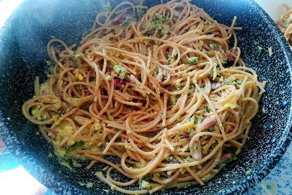 Pasta alla carbonara di zucchine 2