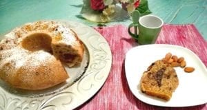 Ciambella integrale stracciatella senza uova Bimby o tradizionale, sofficissima Ciambella integrale stracciatella senza uova