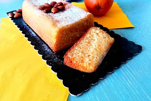 Plumcake arancia e mandorle senza glutine 4