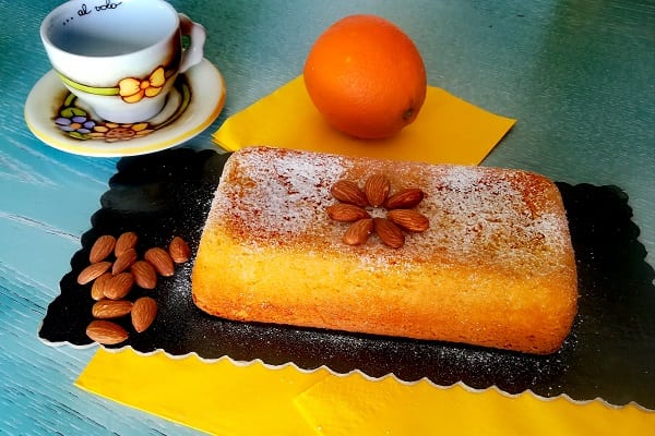 Plumcake arancia e mandorle senza glutine 3