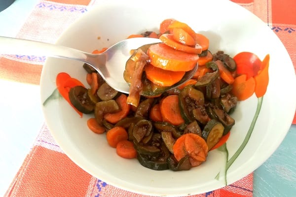 Carote e zucchine in agrodolce Bimby 4