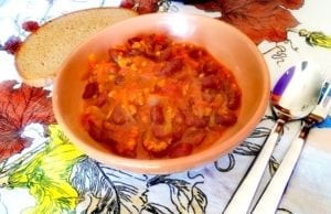 Fagioli con macinato, piatto unico