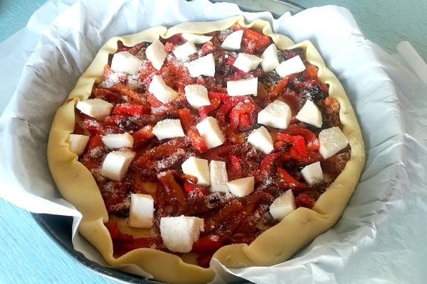 Torta salata ai peperoni 4