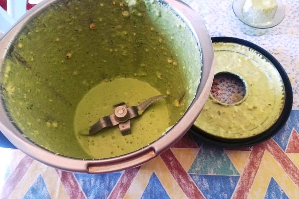 Pasta con ricotta, pistacchio e pomodorini 3