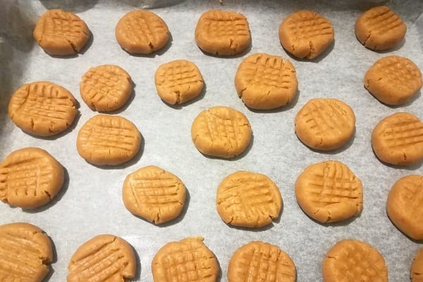 Biscotti al burro di arachidi americani, Peanut butter cookies 3