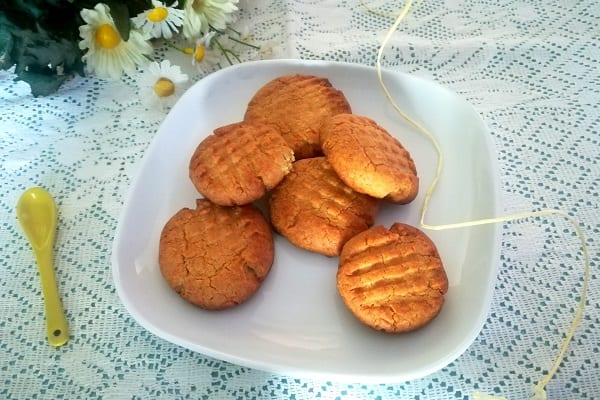 Biscotti al burro di arachidi americani, Peanut butter cookies 5