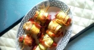 Involtini di zucchine con provolone e speck Involtini di zucchine con provolone e speck