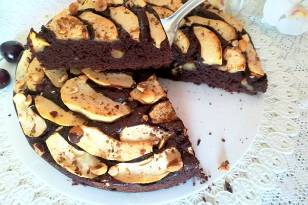 Torta di mele al cioccolato 5