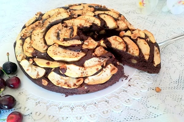 Torta di mele al cioccolato 4