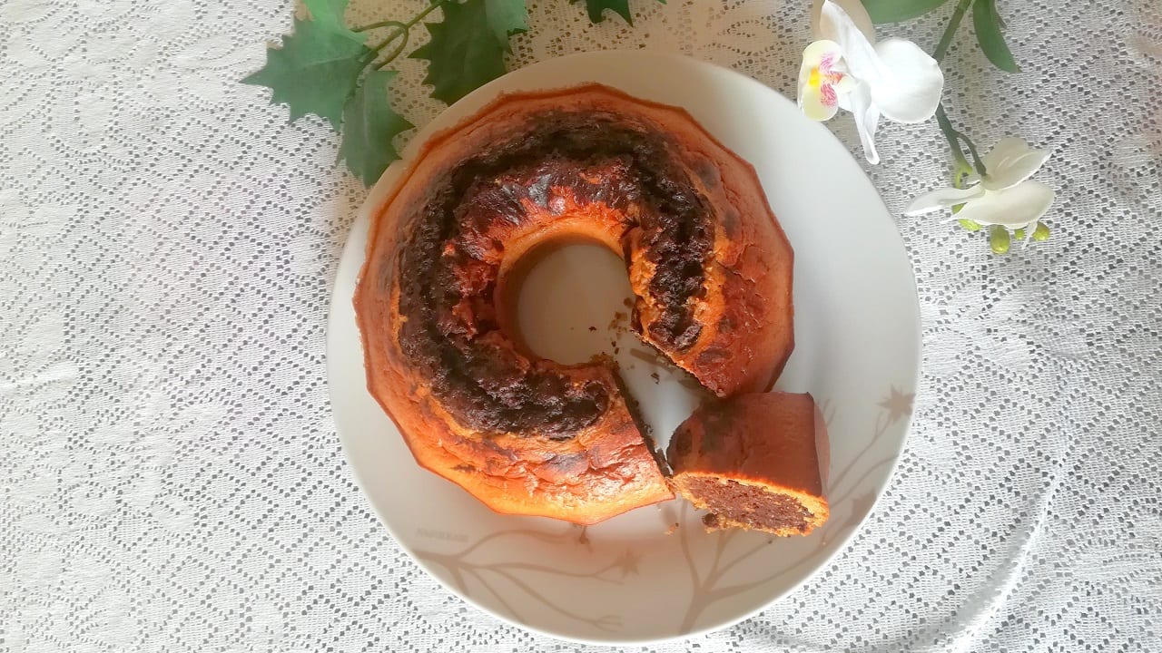 Ciambella fit cacao e burro di arachidi, con e senza Bimby 4