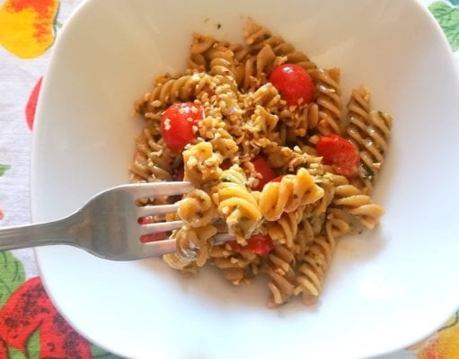 Pasta con pesto e pomodorini 4