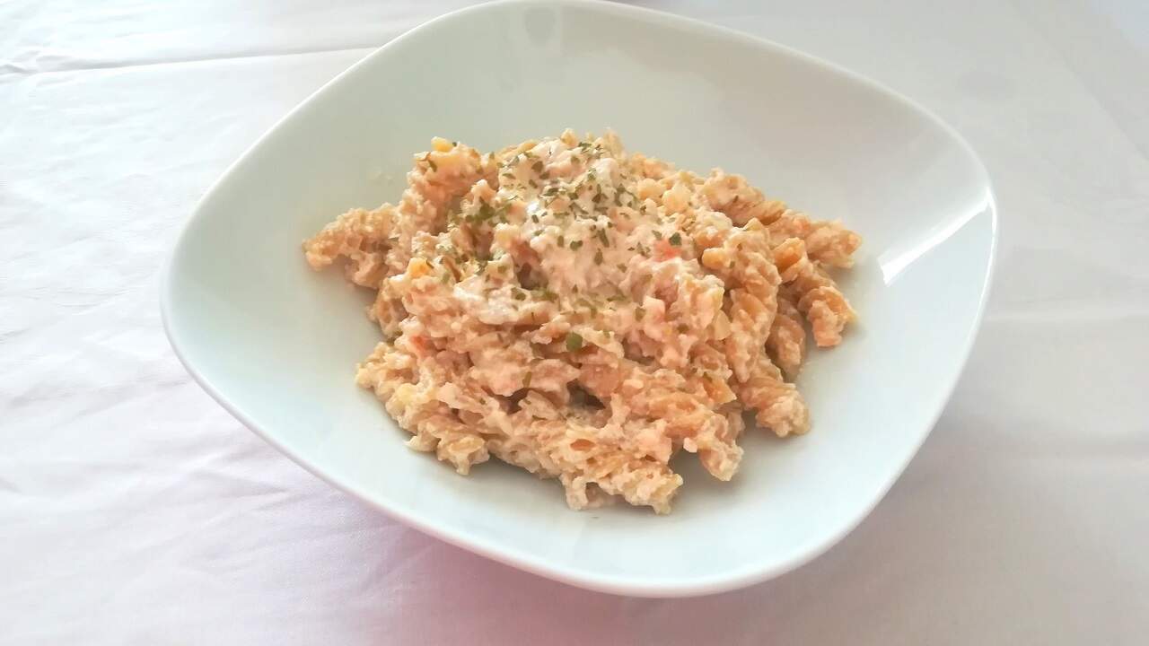 Pasta con crema di salmone Bimby 4