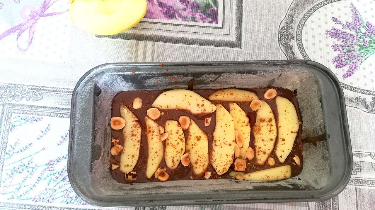 Plumcake cioccolato e mele senza glutine 2