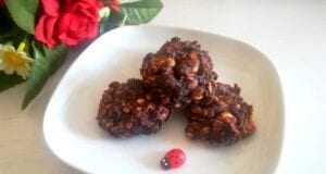 Biscotti velocissimi avena e cacao, senza zucchero Biscotti velocissimi avena e cacao