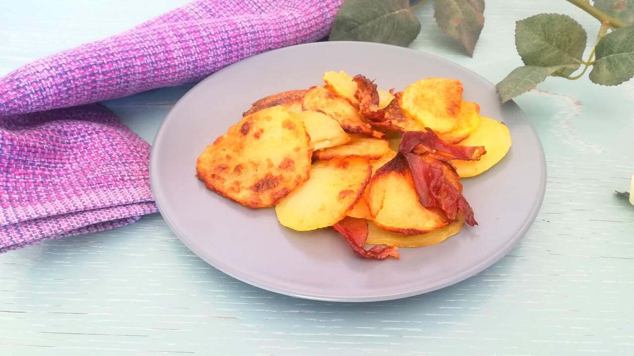 Chips di patate al forno con speck 5