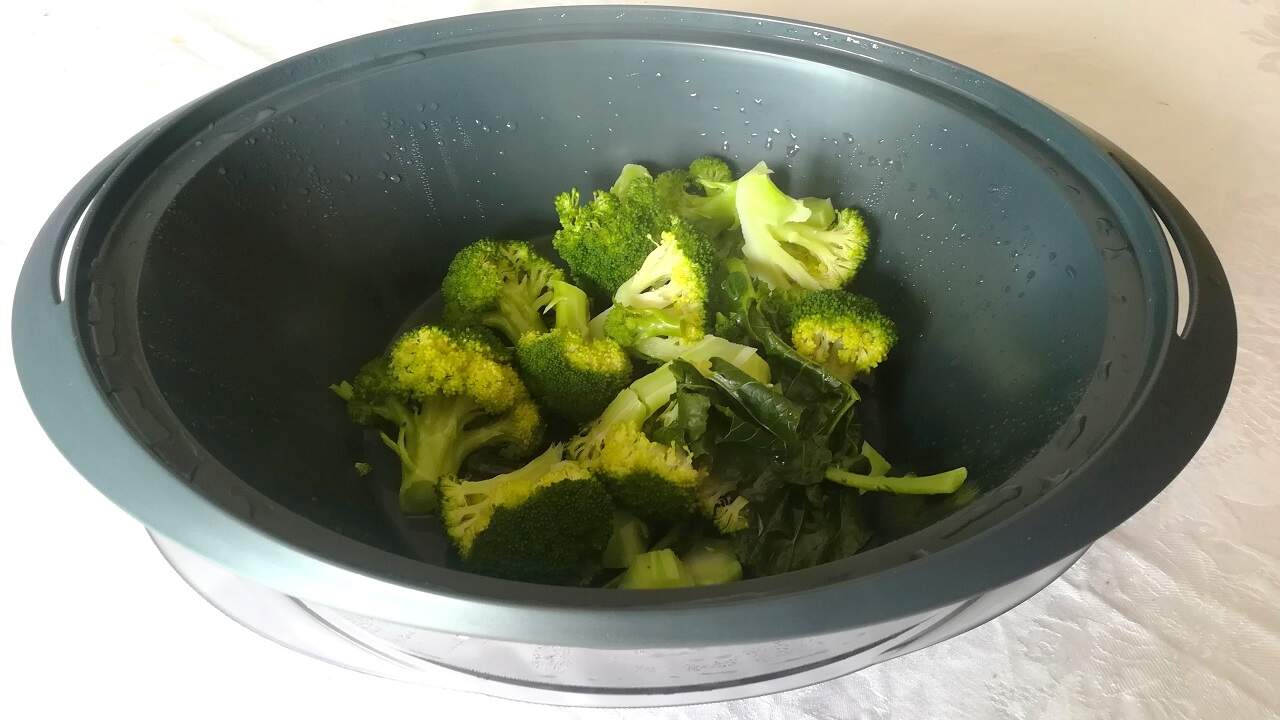 Broccoli con olive e pomodorini Bimby 1