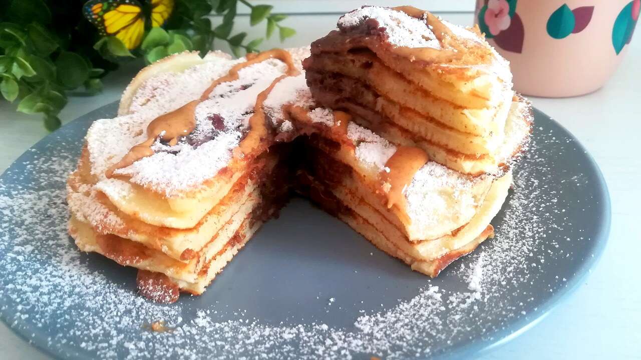 Pancakes alla nutella senza glutine 5