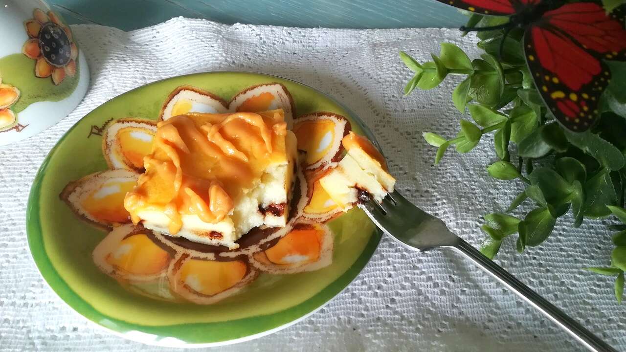 Torta ricotta e caramello salato, cremosa 6