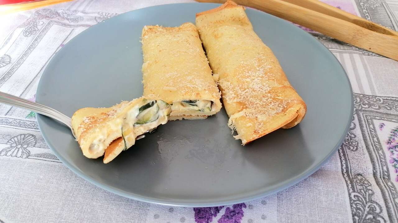 Crepes salate zucchine e philadelphia 6