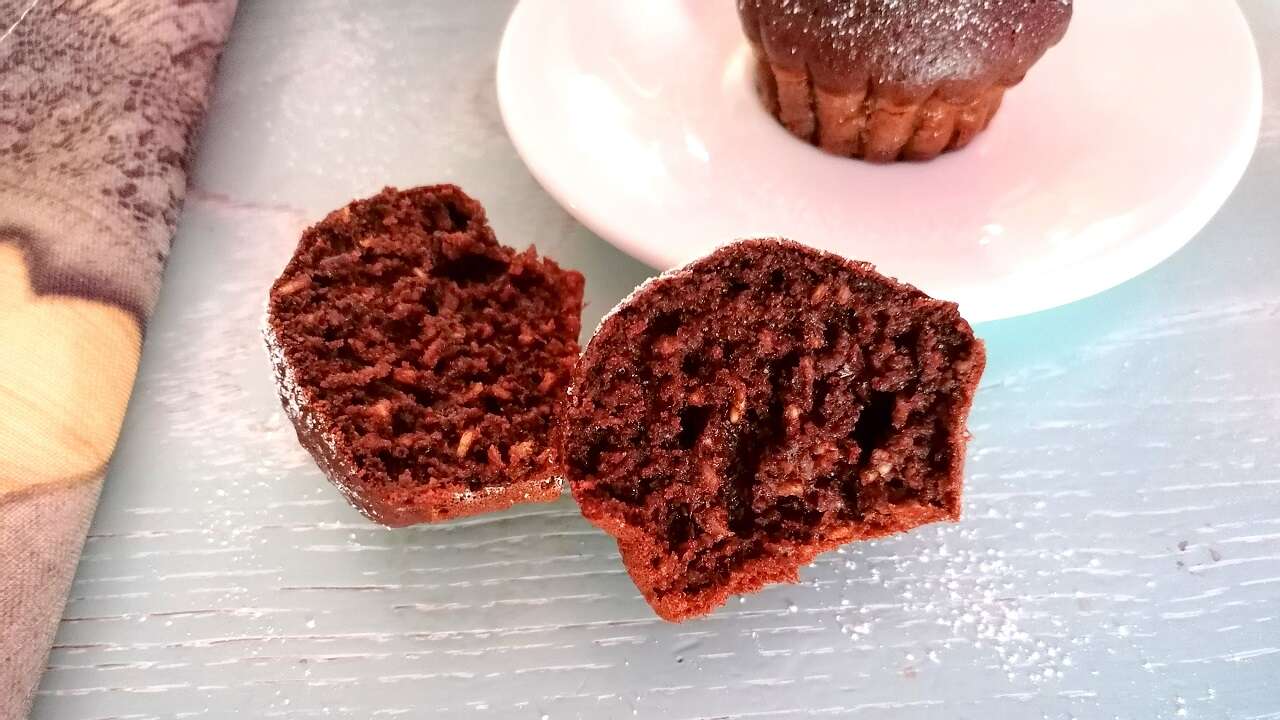 Muffin avena, miele e cacao 4