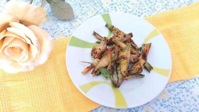 Carciofi fritti aglio e prezzemolo