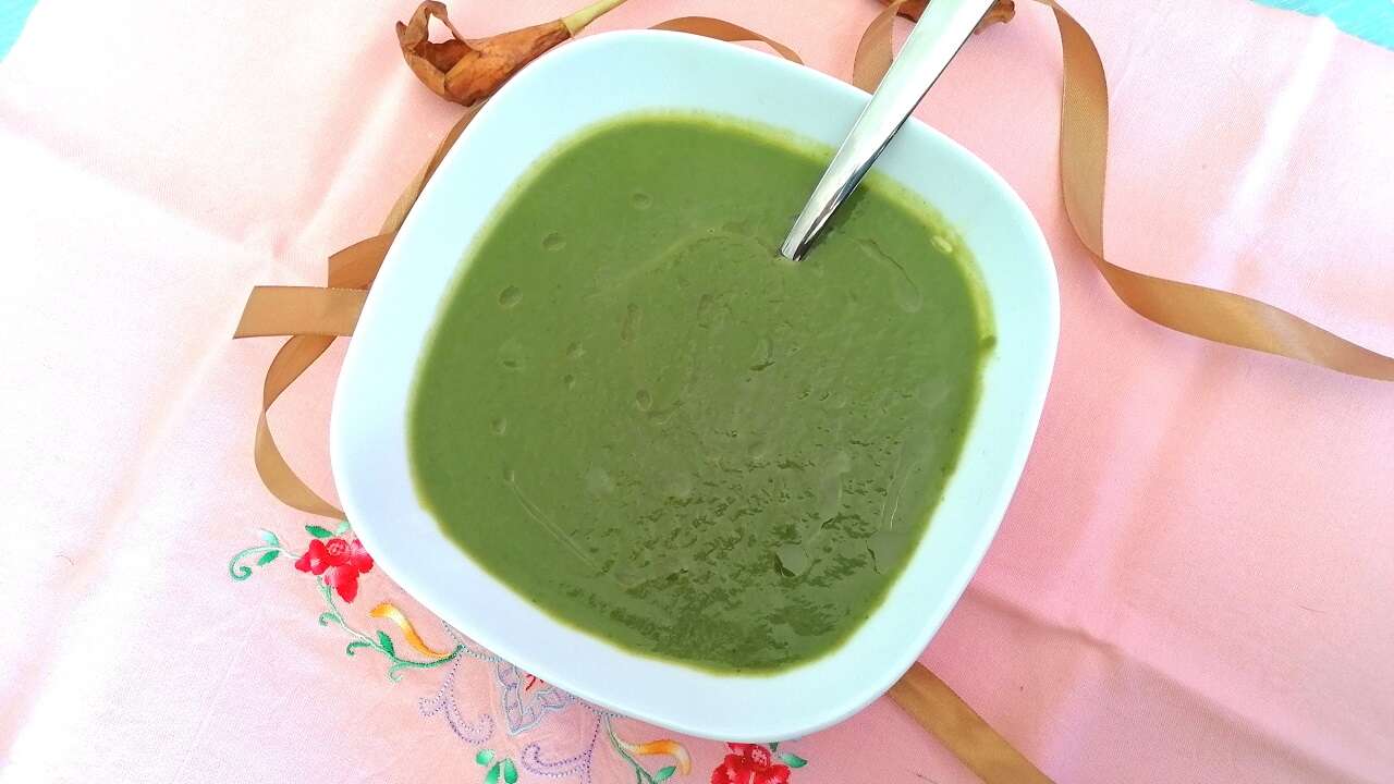 Vellutata detox zucchine e spinaci light 2