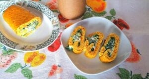 Rotolo di frittata di zucca e spinaci Bimby Rotolo di frittata di zucca e spinaci Bimby