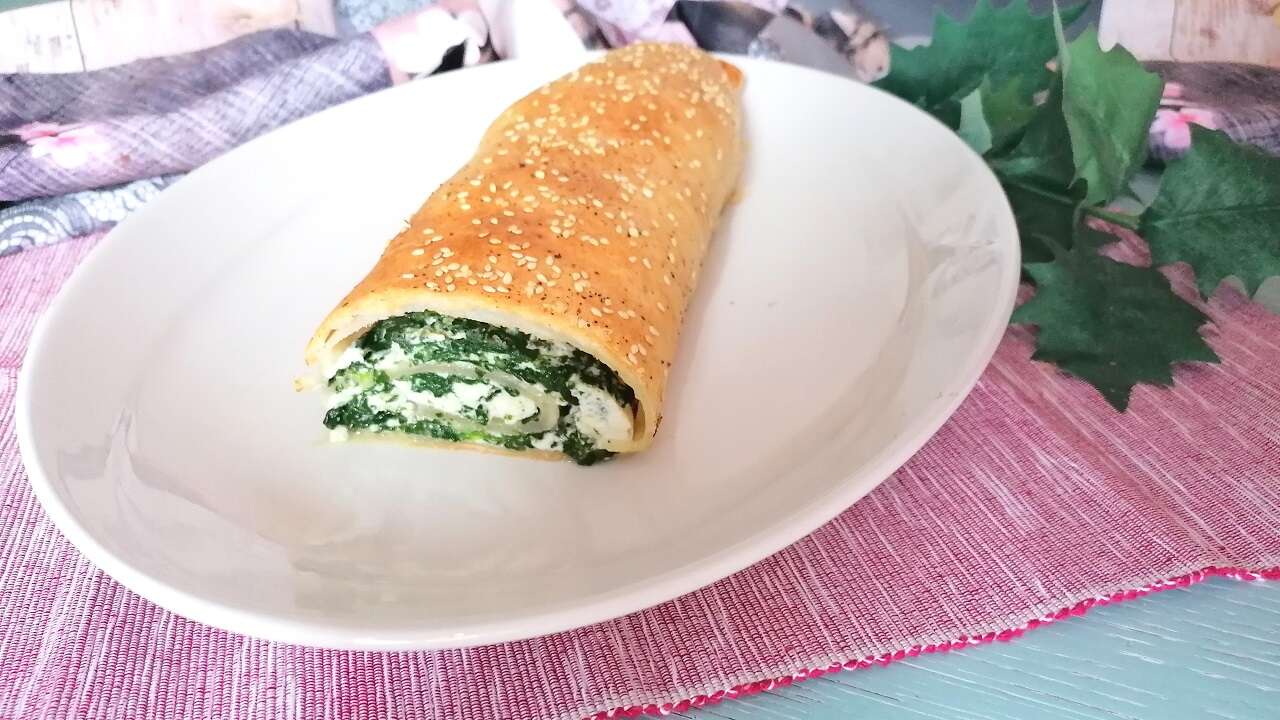 Rotolo di sfoglia ricotta e spinaci 4