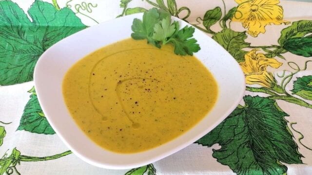 Vellutata detox carote e zucchine