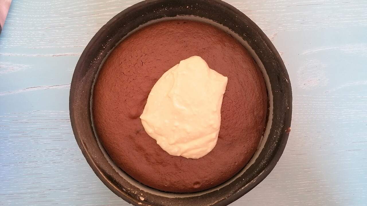 Torta versata al cioccolato con ricotta Bimby 3