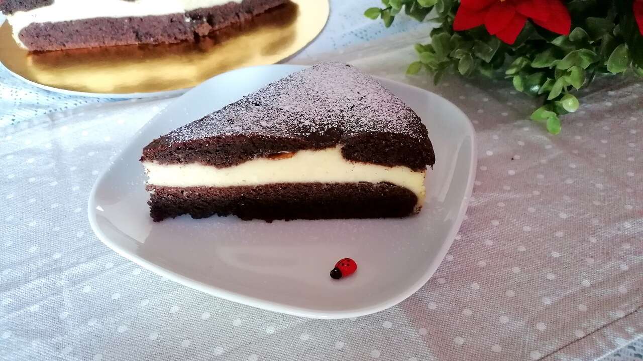 Torta versata al cioccolato con ricotta Bimby 5