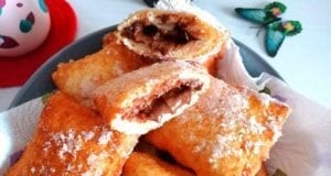 Frittelle allo yogurt e nutella, con e senza Bimby Frittelle allo yogurt e nutella