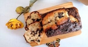 Plumcake allo yogurt variegato al cioccolato Bimby: senza lievito Plumcake allo yogurt variegato al cioccolato