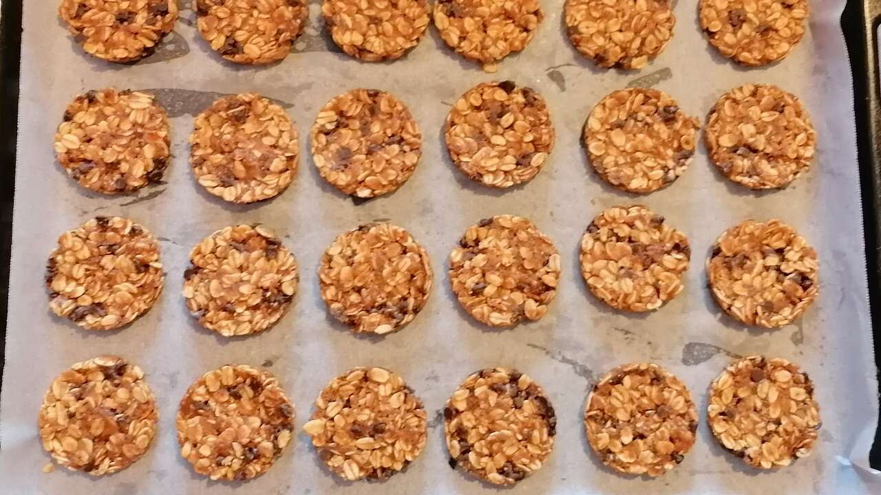 Biscotti avena e burro di arachidi 3