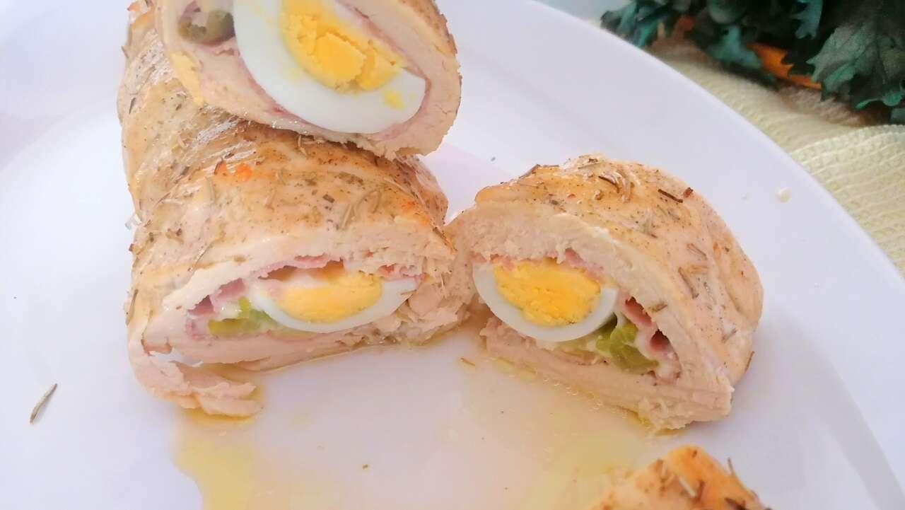 Rotolo di pollo farcito 6