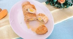 Rotolo di pollo farcito, un secondo facile e ricco Rotolo di pollo farcito